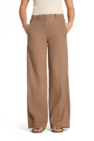 Pantalón Cambio Lino Chocolate