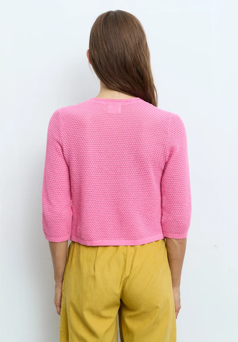 Cardigan Rosa Aldo Martins - Imagen 2