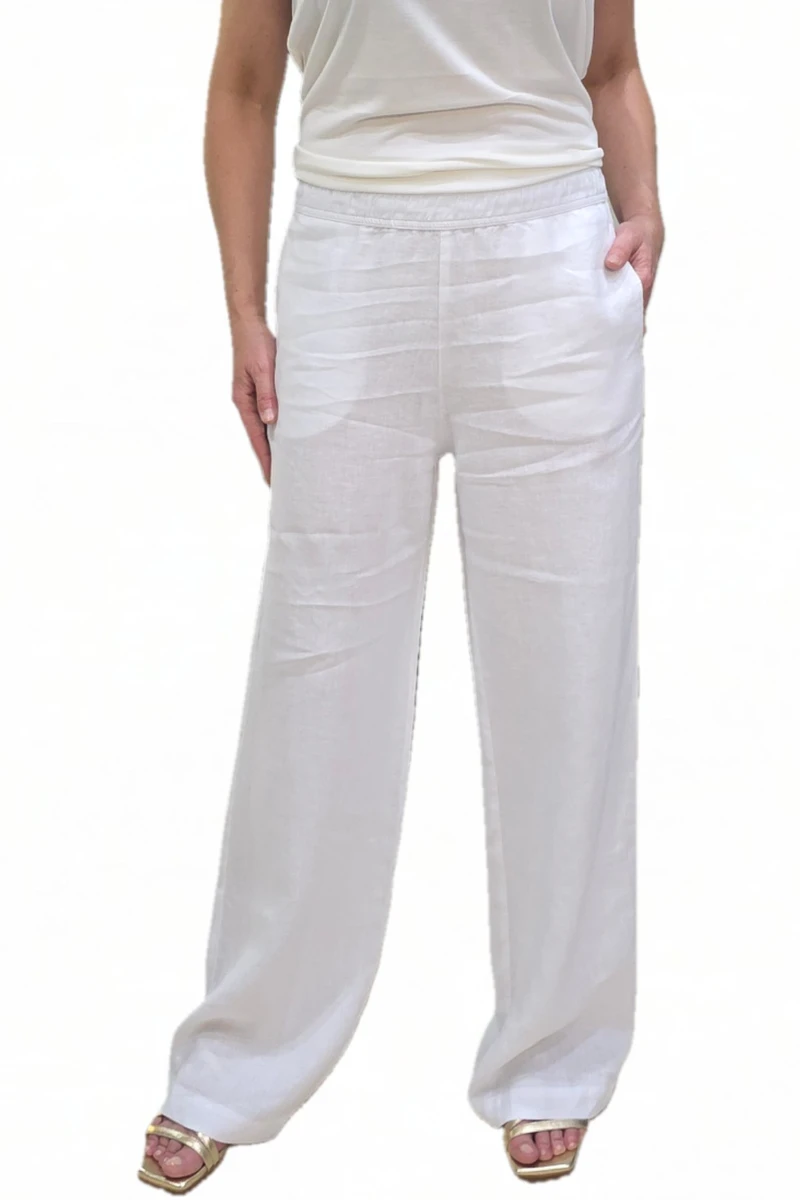 Pantalón Blanco de Lino Trovels - Imagen 3